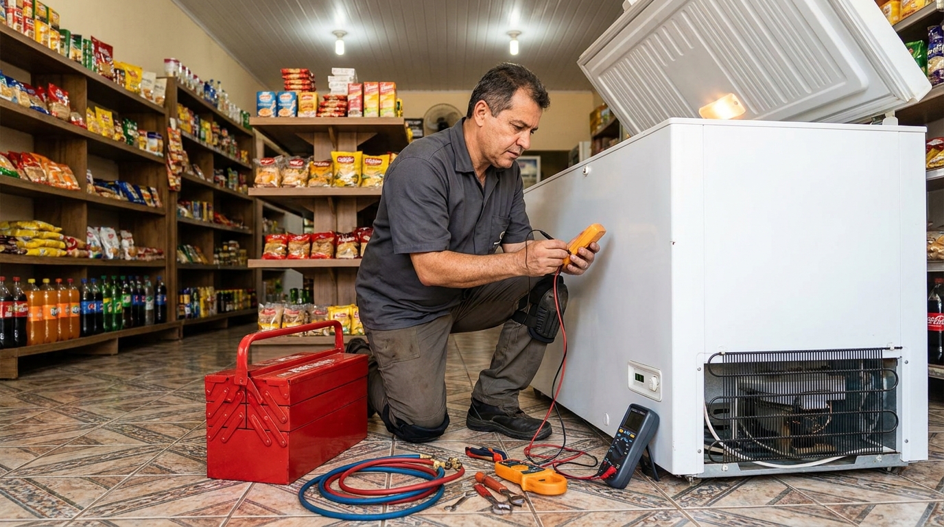 Ajuste de Temperatura do Freezer em Contagem‑MG